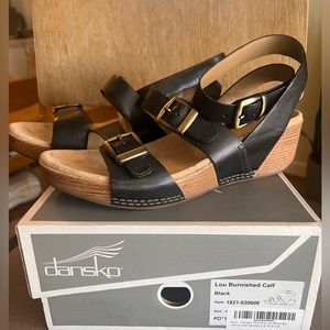 Dansko Lou Sandals - Size 40 (9), Black, Worn once, like new!